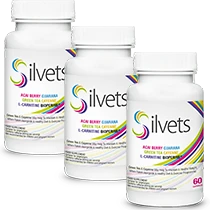 Confezione standard di tre flaconi di Silvets