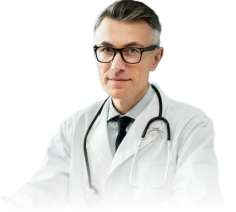 Ritratto del nutrizionista Emilio Mirto, specialista in scienze biologiche.