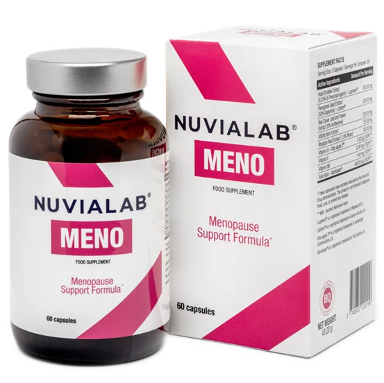 Confezione di NuviaLab Meno, integratore per la menopausa