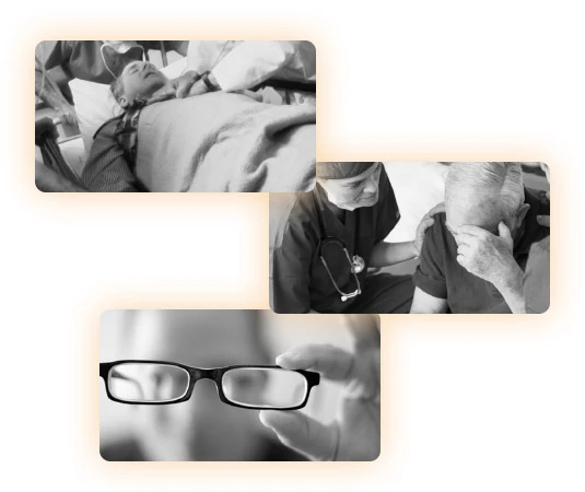 Illustrazione delle varie complicazioni mediche legate al diabete non controllato