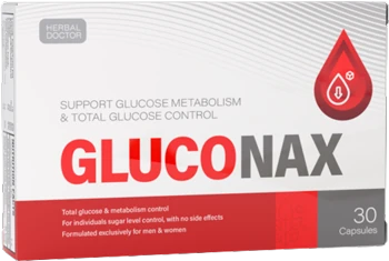 Confezione di Gluconax, integratore per il controllo della glicemia.