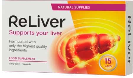 Confezione di Reliver, il supporto naturale per contrastare la dipendenza da alcol.