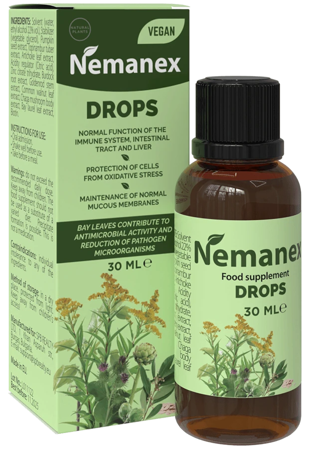 Confezione di Nemanex, gocce antiparassitarie naturali
