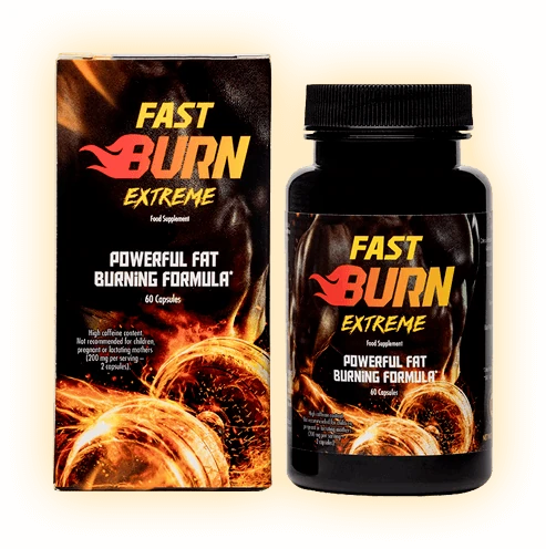 Confezione di Fast Burn Extreme, l'integratore brucia grassi