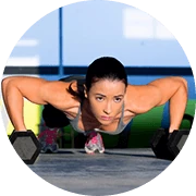 Icona rappresentante l'aumento dei livelli di energia per l'attività fisica.