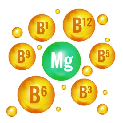 Icona che simboleggia un complesso di vitamine e minerali essenziali.