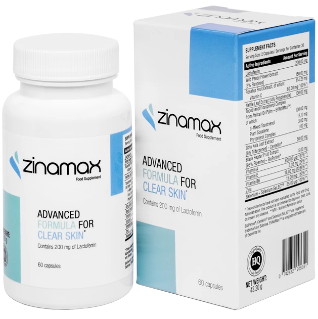 Confezione di Zinamax per la pelle